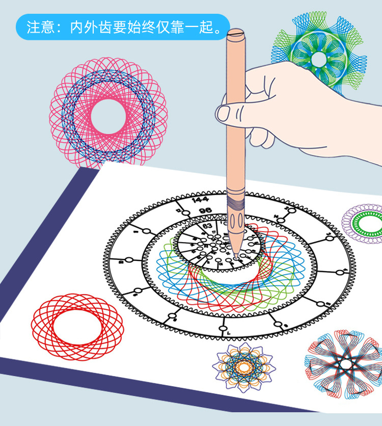 探索创意与科学的交融——跨境魔幻万花尺套装